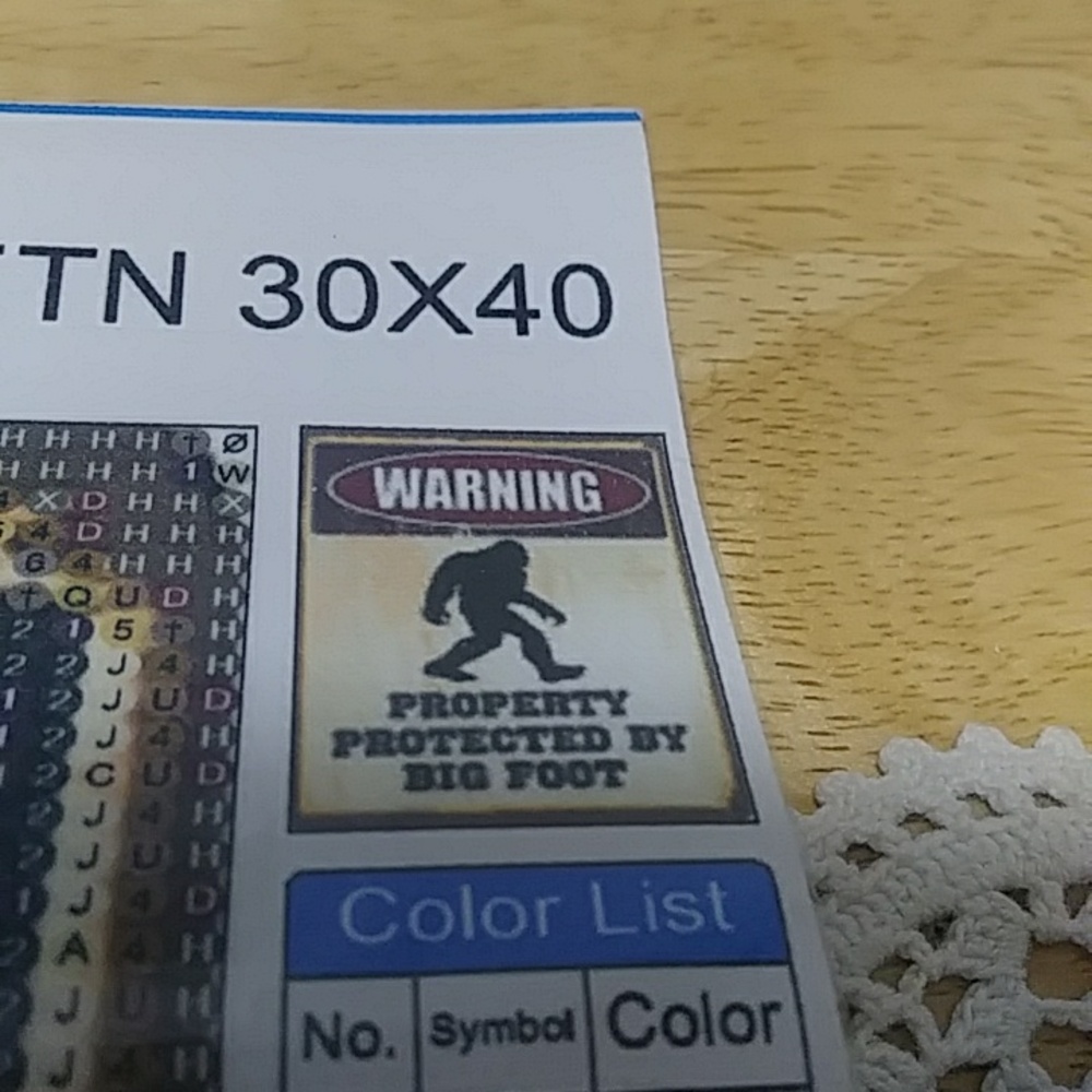 Bigfoot Diamond Painting Kit, new item